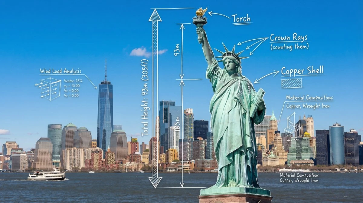Statue of Liberty Architectural Blueprint