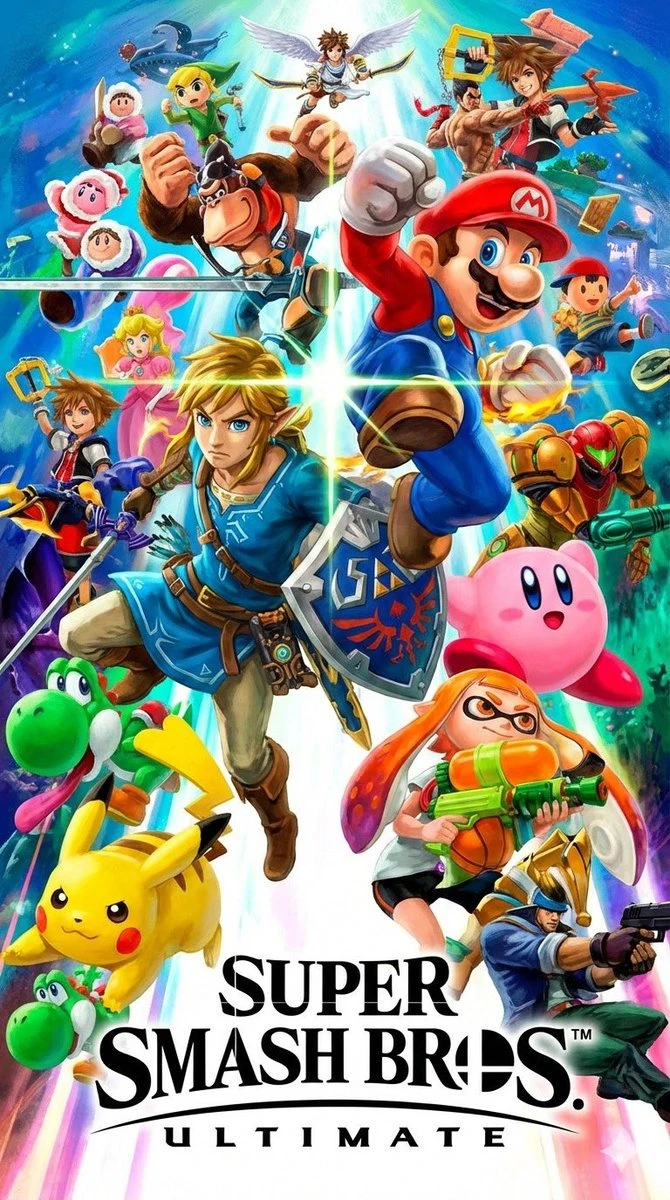 Super Smash Bros. Game Poster Family Portrait