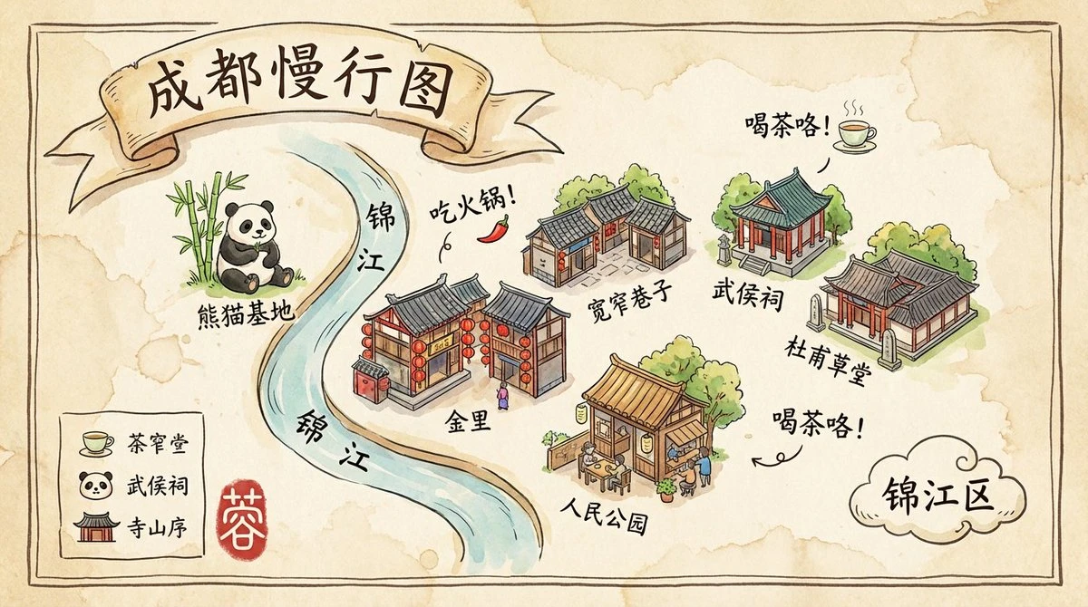 Chengdu Tourist Map