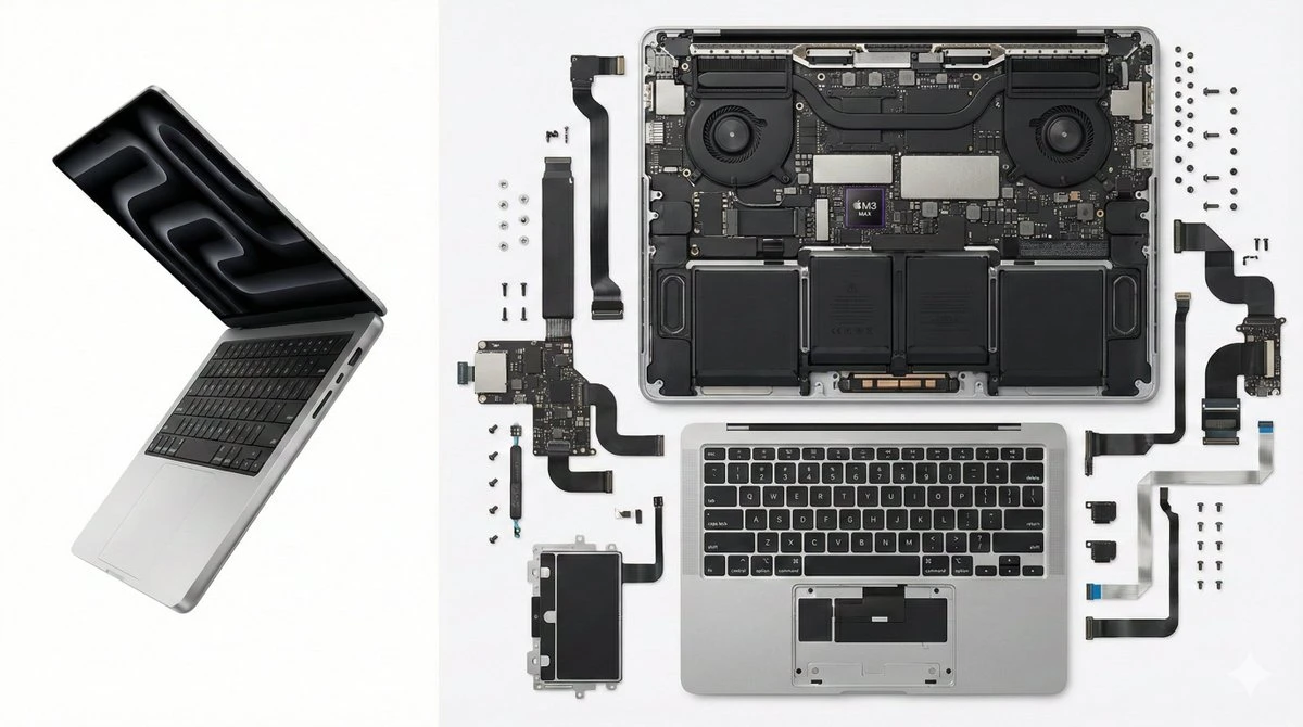 MacBook Pro laptop disassembly