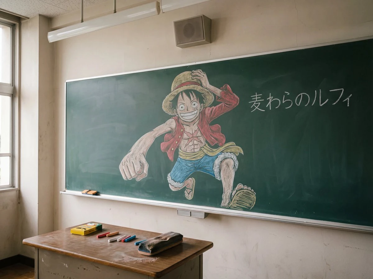 Luffy classroom art