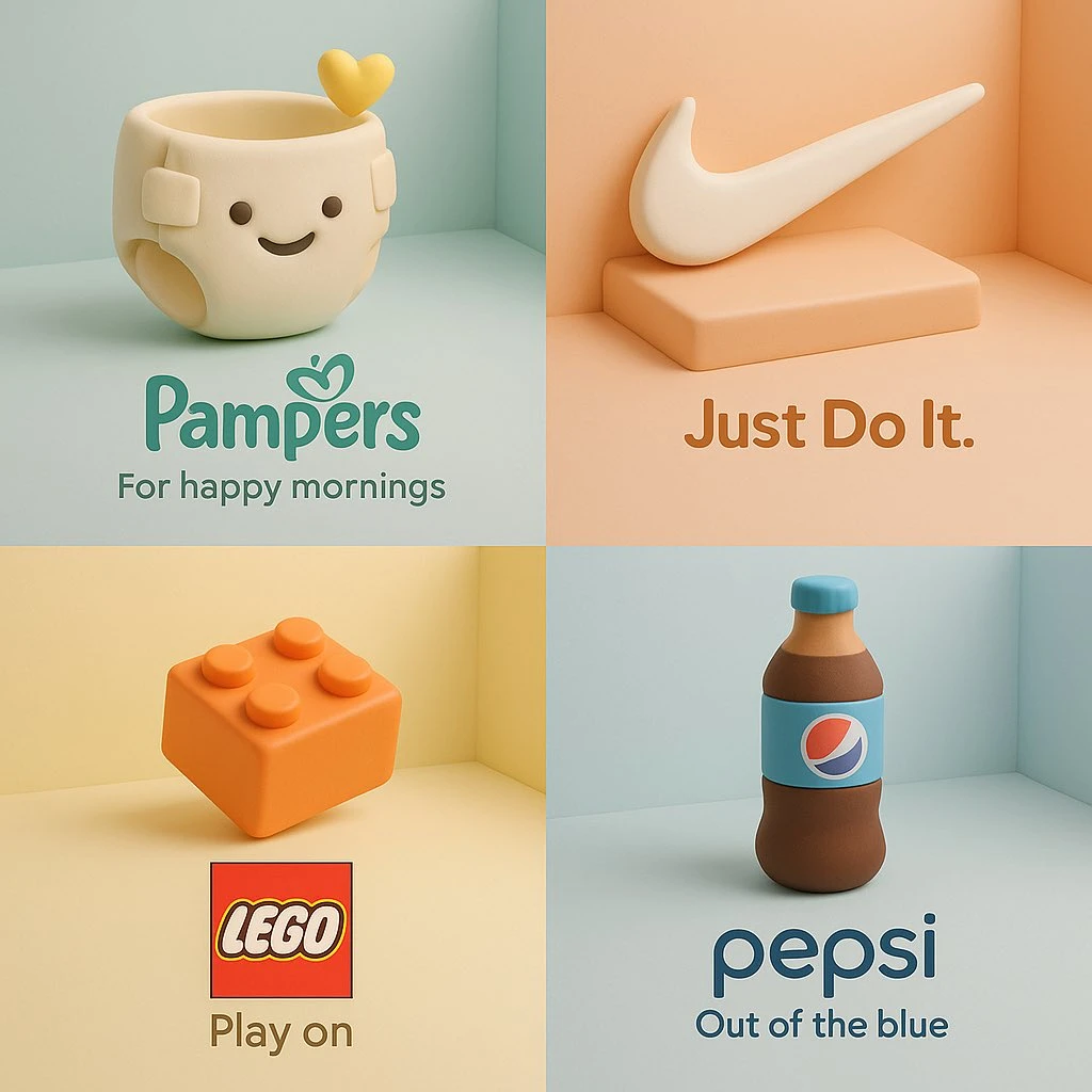 3D Cartoon Sculpture Style